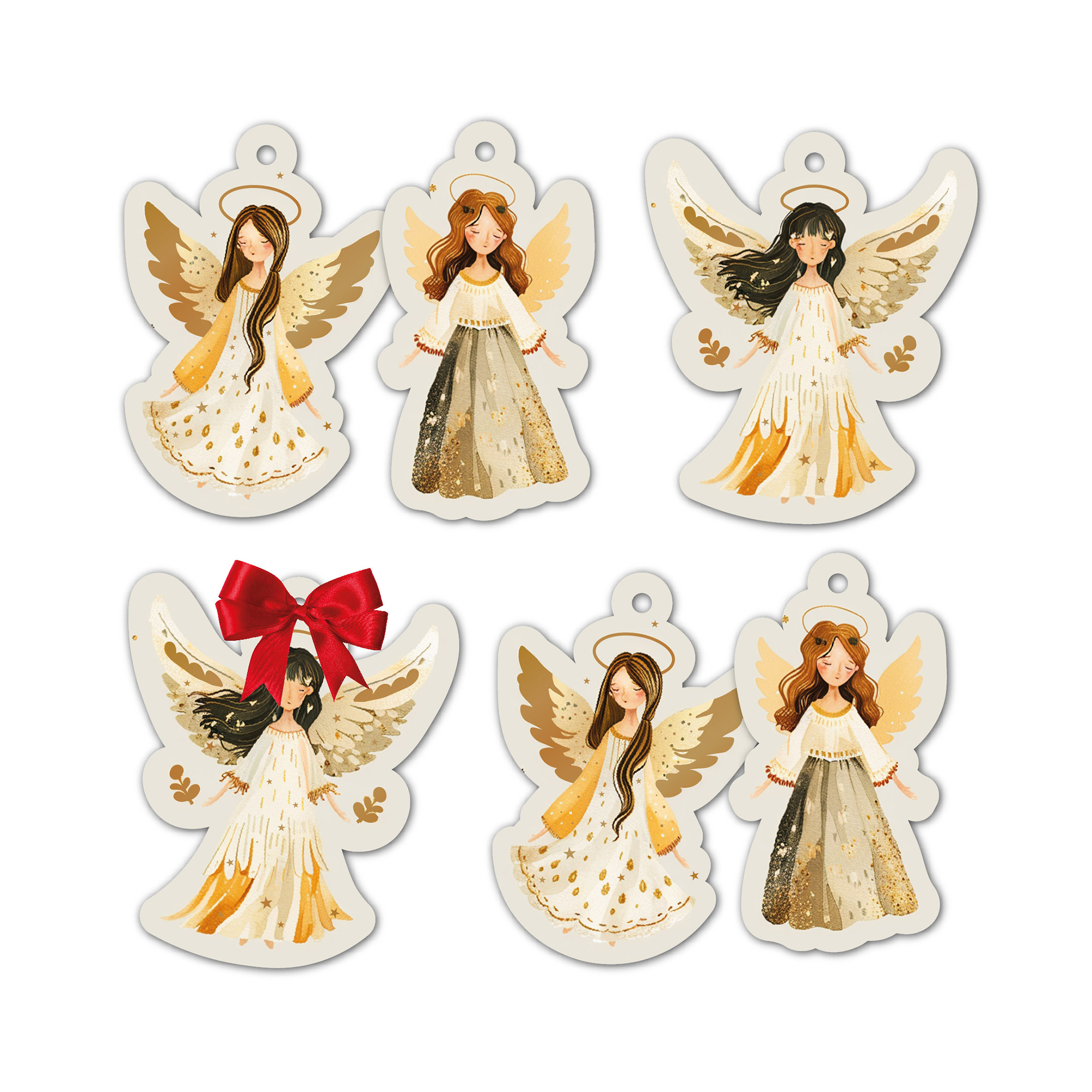 Dárková visačka 6 ks - Andílci Albi Albi