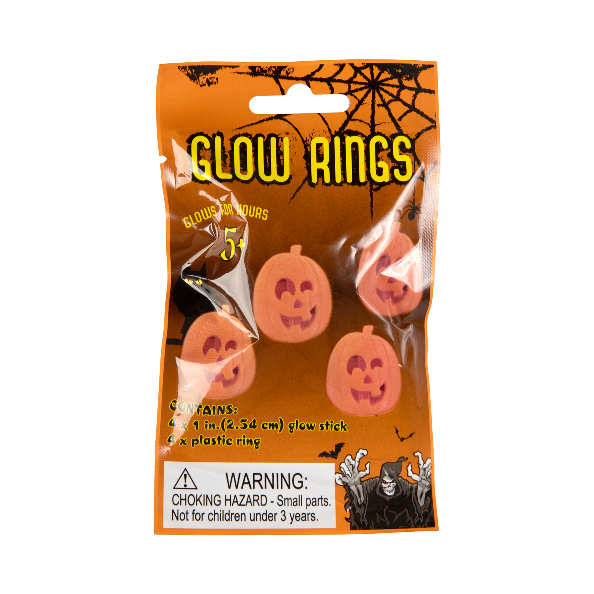 Svítící prstýnky Dýně 4 ks Albi Albi