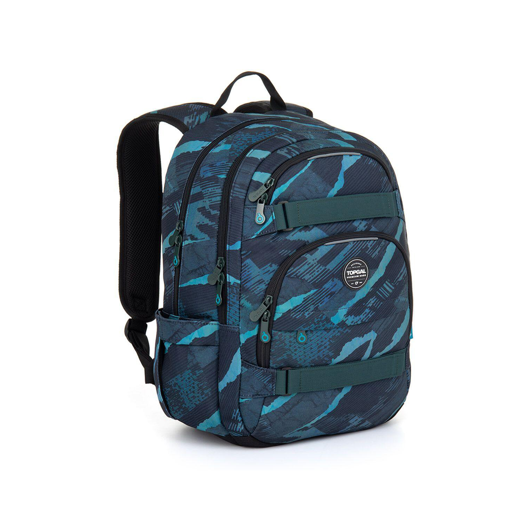 Modro-tyrkysový školní batoh VIKI Topgal Topgal
