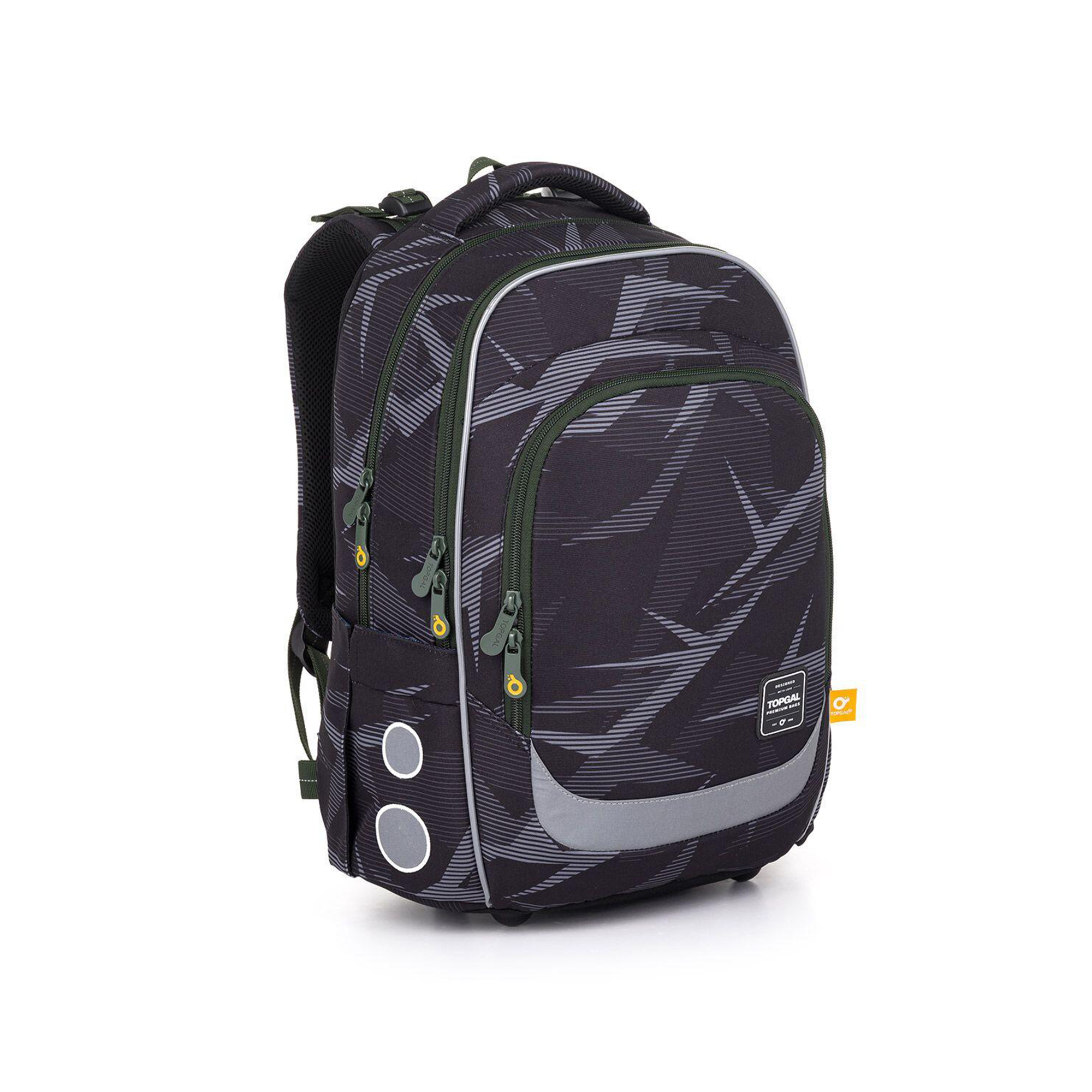 Školní batoh LORI - Šedá abstrakce Topgal Topgal