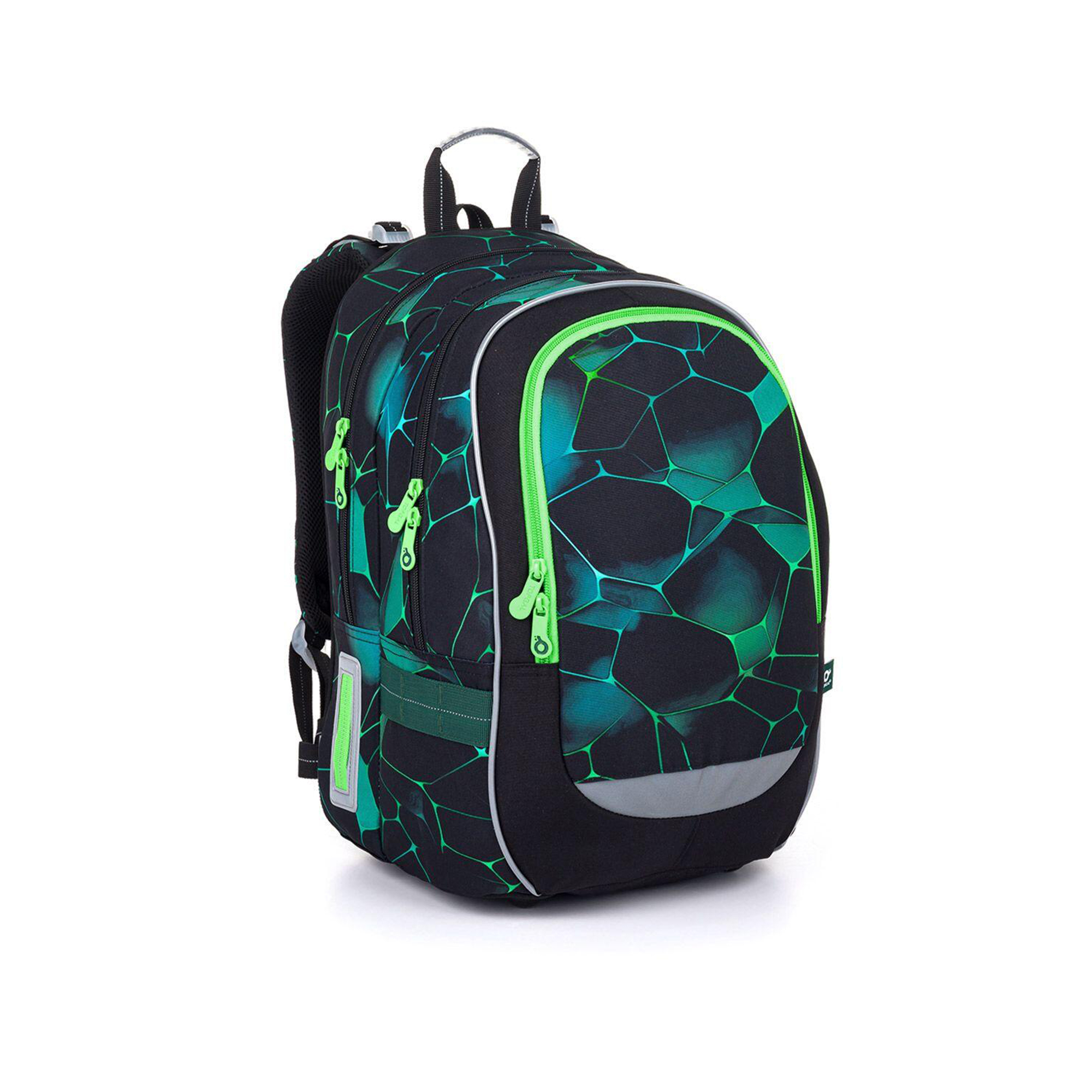 Školní batoh CODA - Zelená abstrakce Topgal Topgal