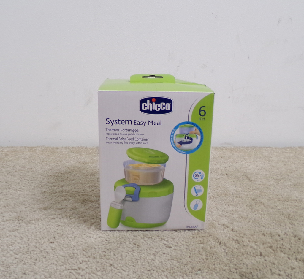 CHICCO Termozásobník s malým zásobníkem a cestovní lžička Chicco