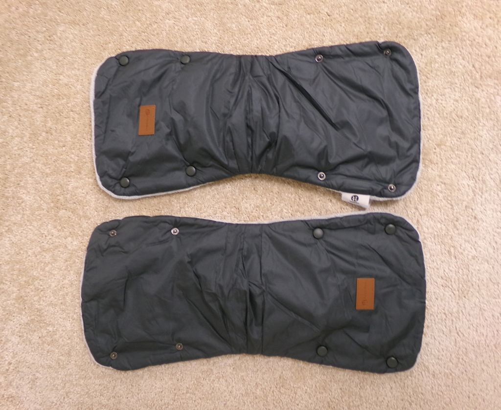 PETITE&MARS Rukávník / rukavice Jasie na kočárek Charcoal Grey Petite&Mars