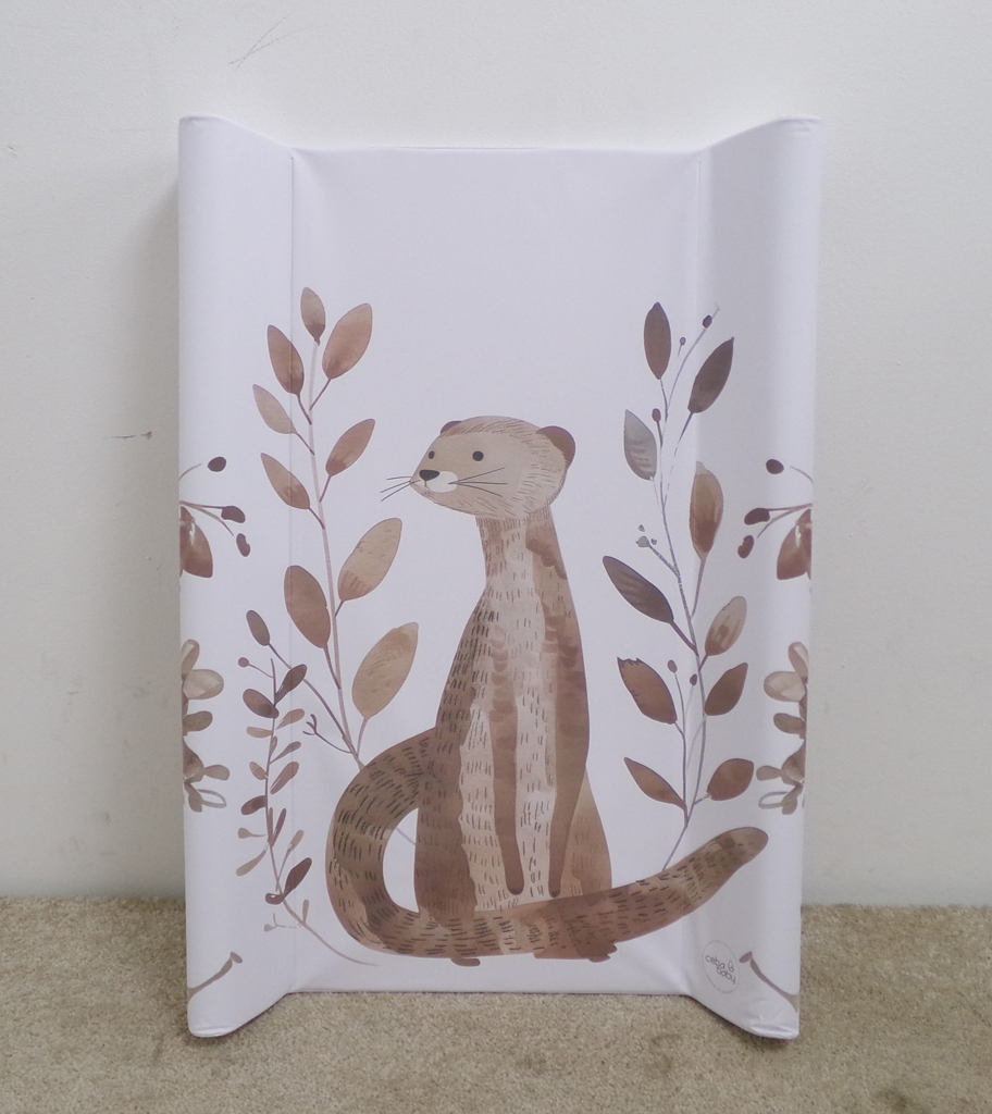 CEBA BABY Podložka přebalovací 2-hranná s pevnou deskou (50x70) Basic Clever Otter Ceba