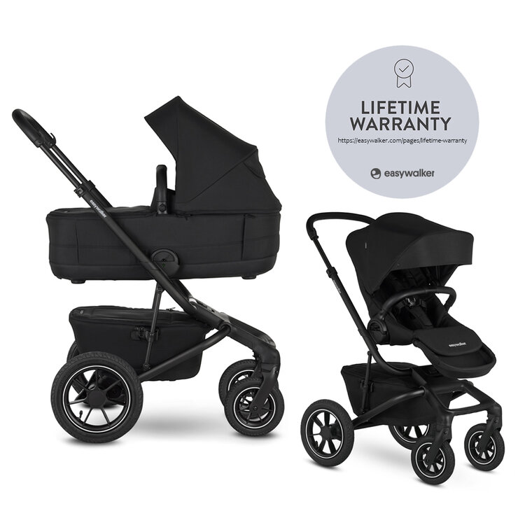 EASYWALKER Kočárek kombinovaný Jimmey 2v1 Pepper Black LITE AIR Easywalker
