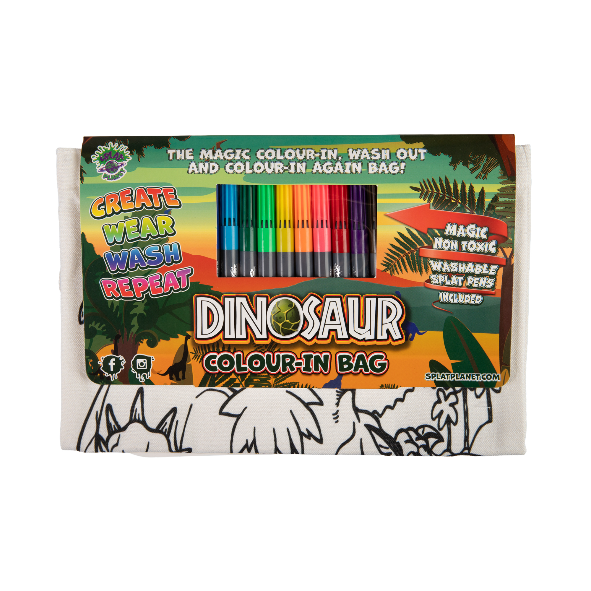 DIY plátěná taška - Dinosauři Splat Planet Splat Planet