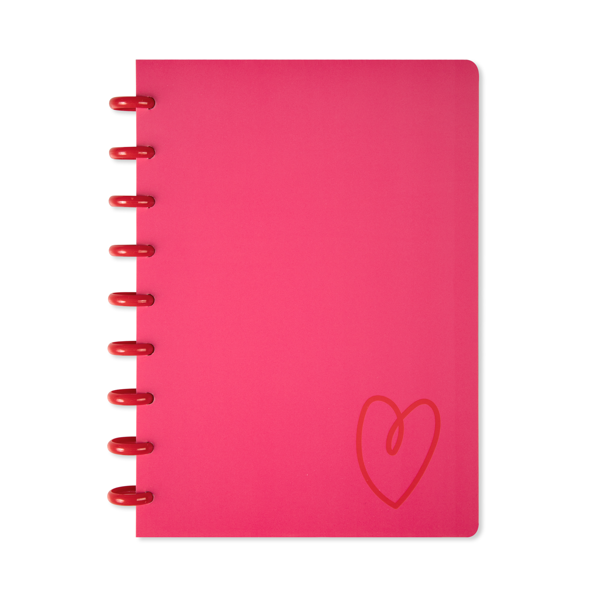 Růžový kroužkový blok - Srdce Albi Albi