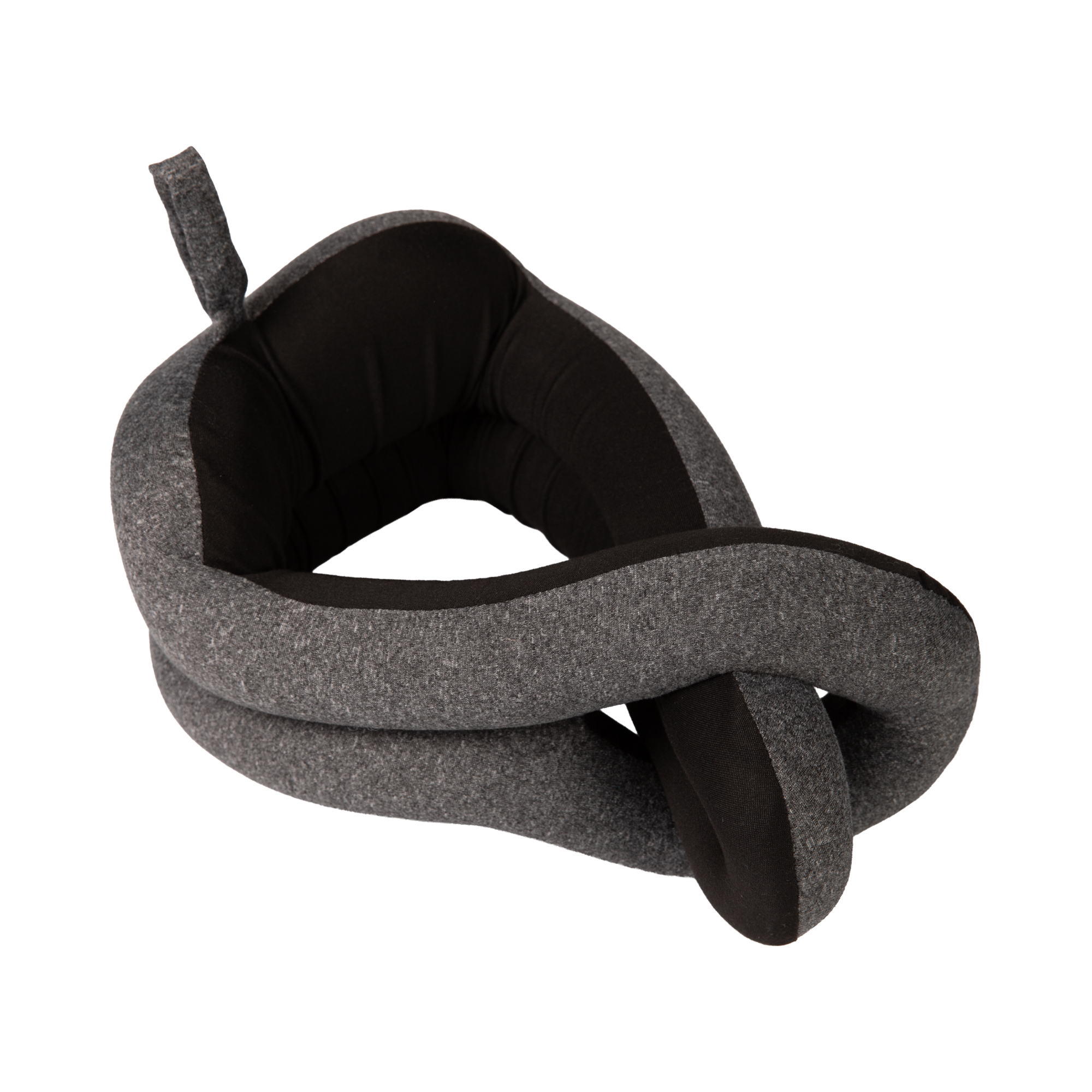 Tmavě šedý cestovní polštář s provlékáním Albi Albi