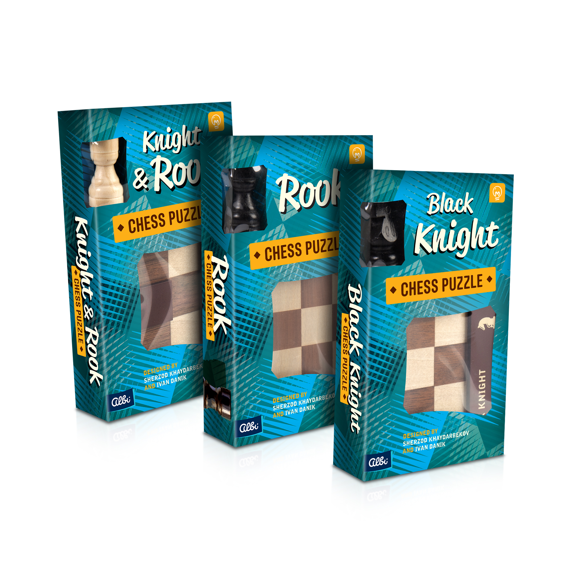 Výhodné balení - 3 hlavolamy Chess Puzzle Albi Albi