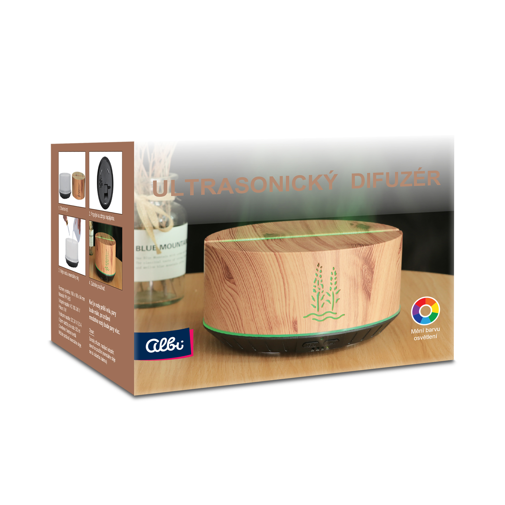 Plochý ultrasonický difuzér - Levandule Albi Albi