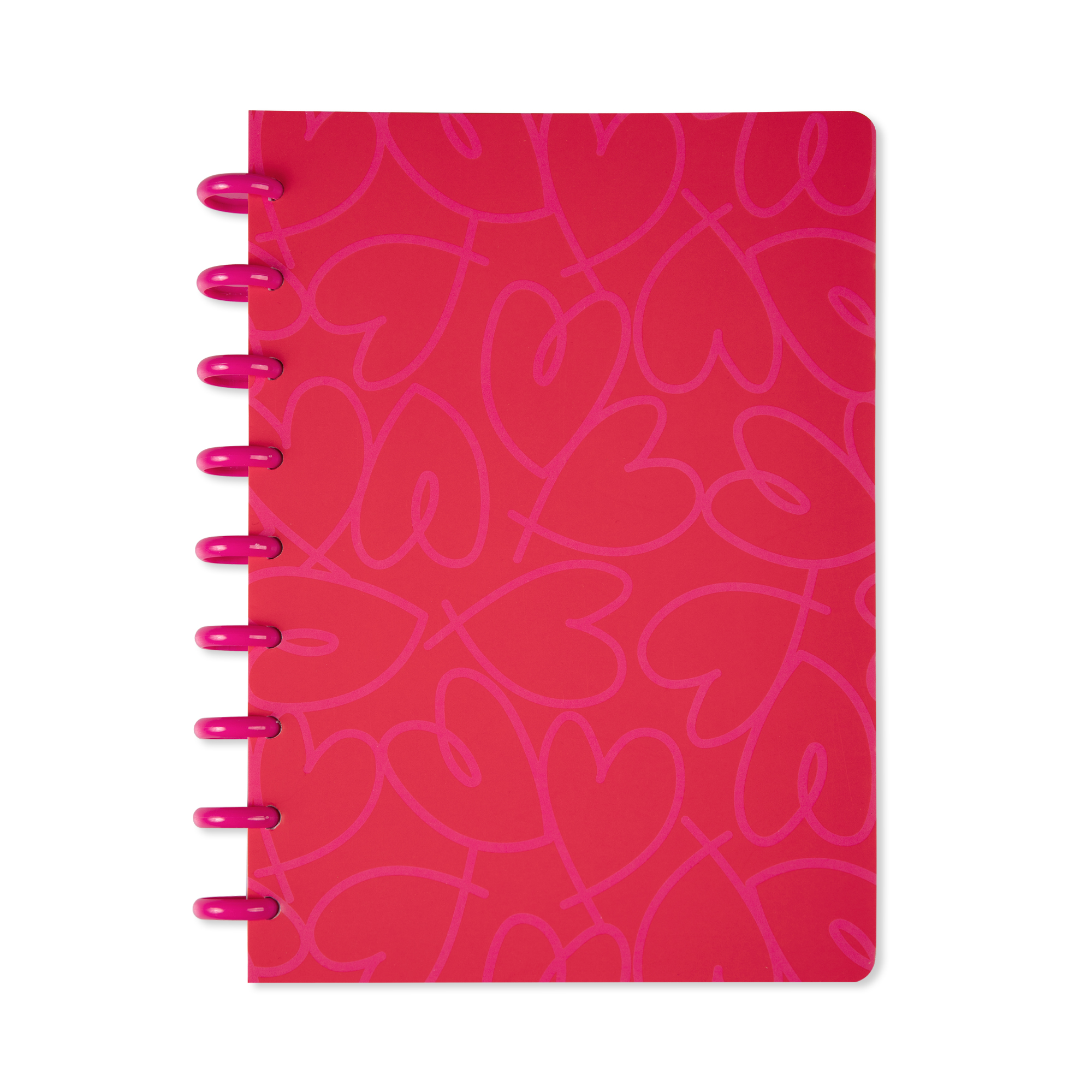 Červený kroužkový blok - Srdíčka Albi Albi