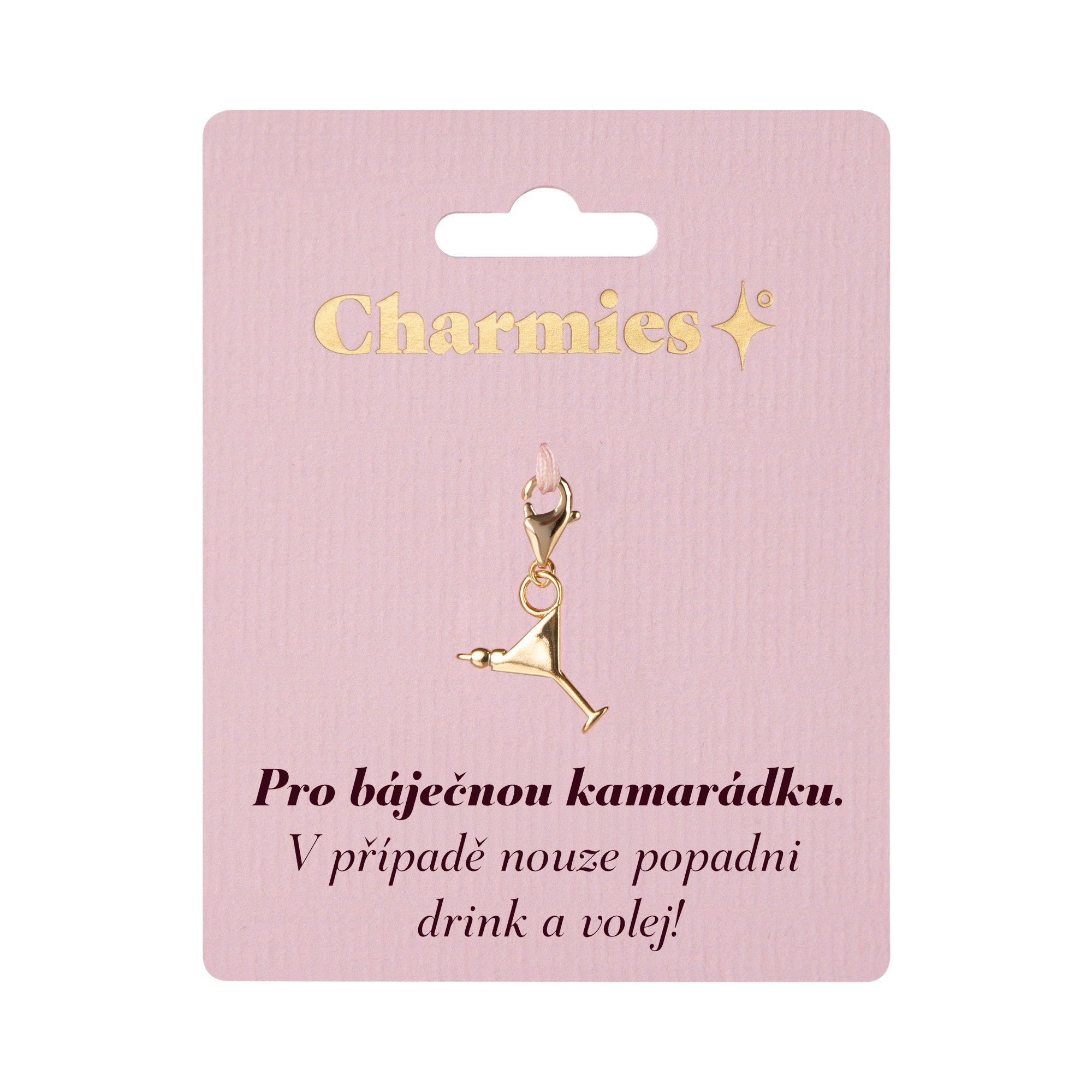 Zlatý přívěsek drinku - Báječná kamarádka Albi Albi