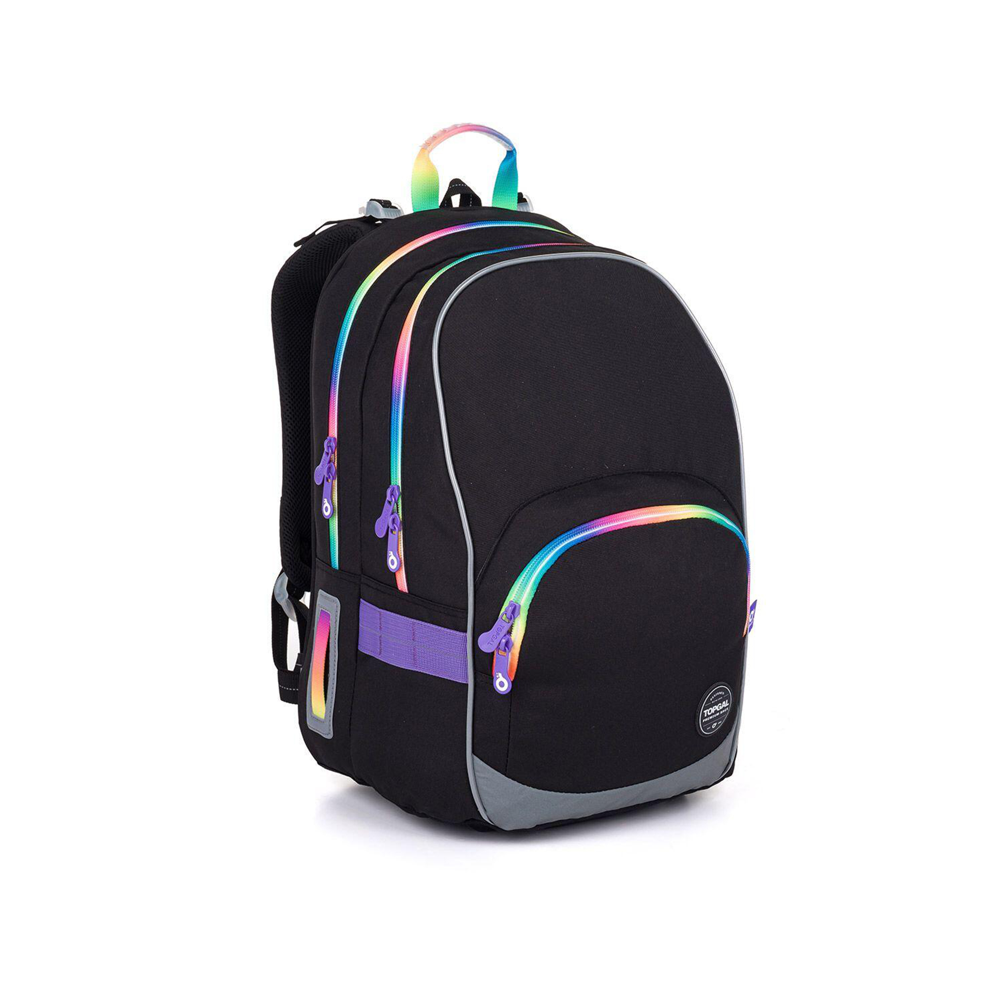 Školní batoh KIMI - Černá s duhou Topgal Topgal