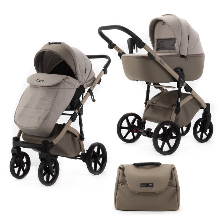 ADAMEX Kočárek kombinovaný Nola Natura Cappuccino Adamex