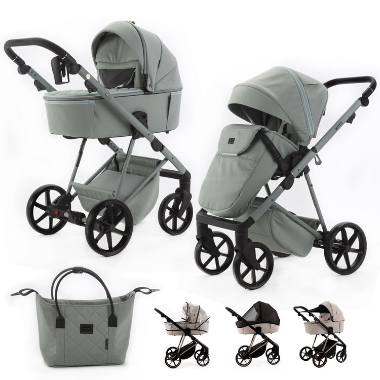 ADAMEX Kočárek kombinovaný Delta Natura Mint Adamex