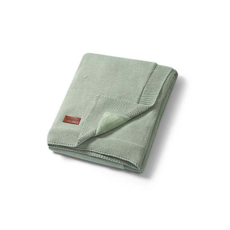 BABYONO Deka z přírodní bavlny 75 x 100 cm sage 0m+ BabyOno