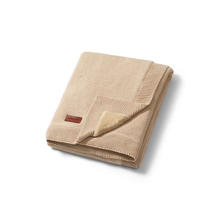 BABYONO Deka z přírodní bavlny 75 x 100 cm light beige 0m+ BabyOno