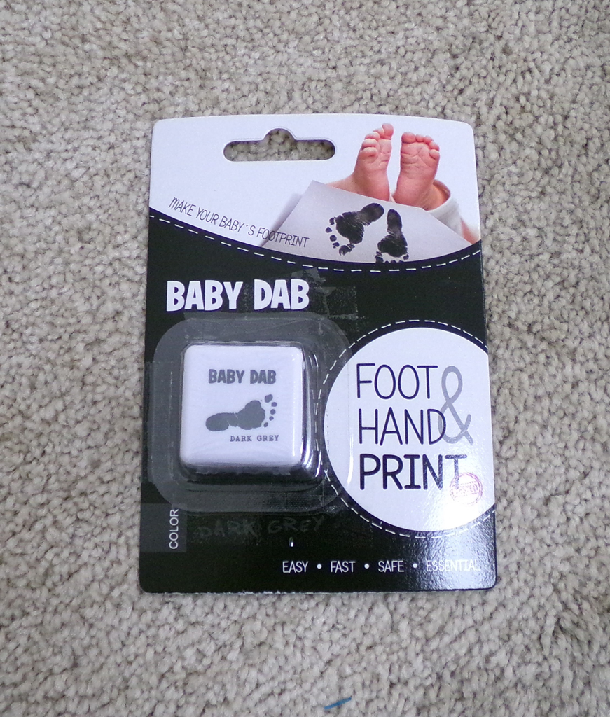 BABY DAB Barva na dětské otisky - šedá Baby Dab
