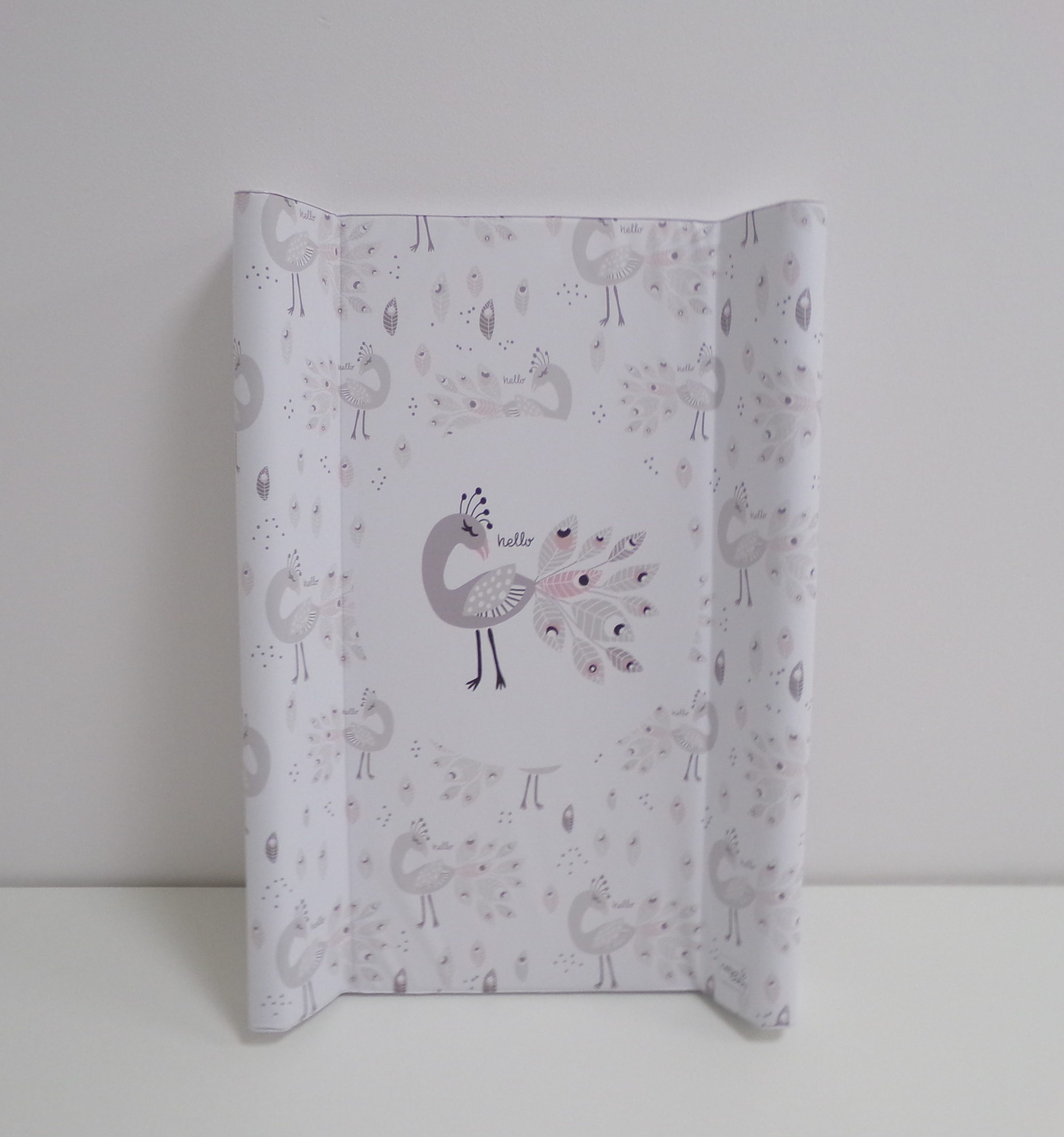 CEBA BABY Podložka přebalovací 2-hranná s pevnou deskou (50x70) Comfort Lolly Polly Peacock Ceba