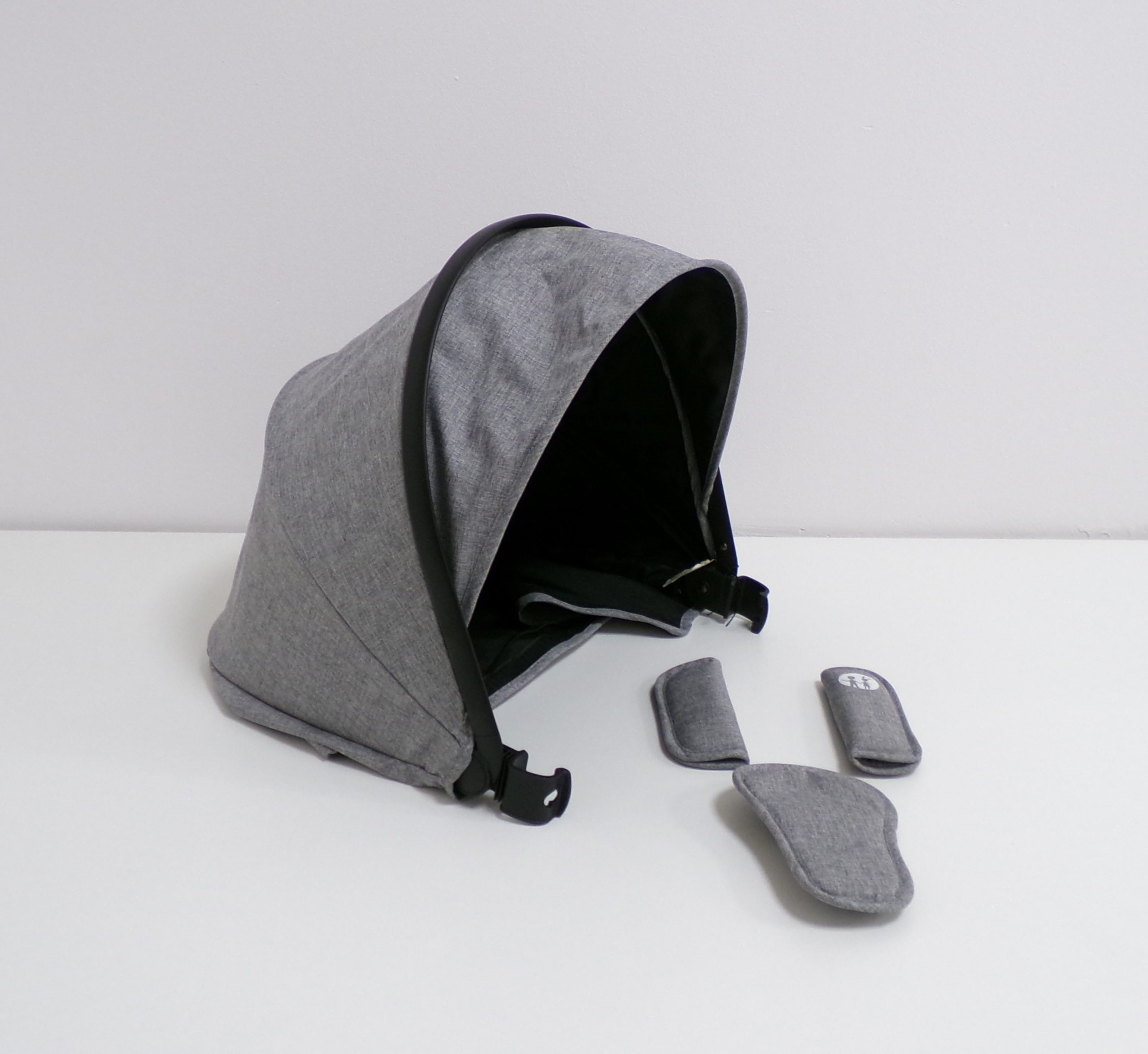 PETITE&MARS Stříška + polstrování Street - Shadow Grey Petite&Mars