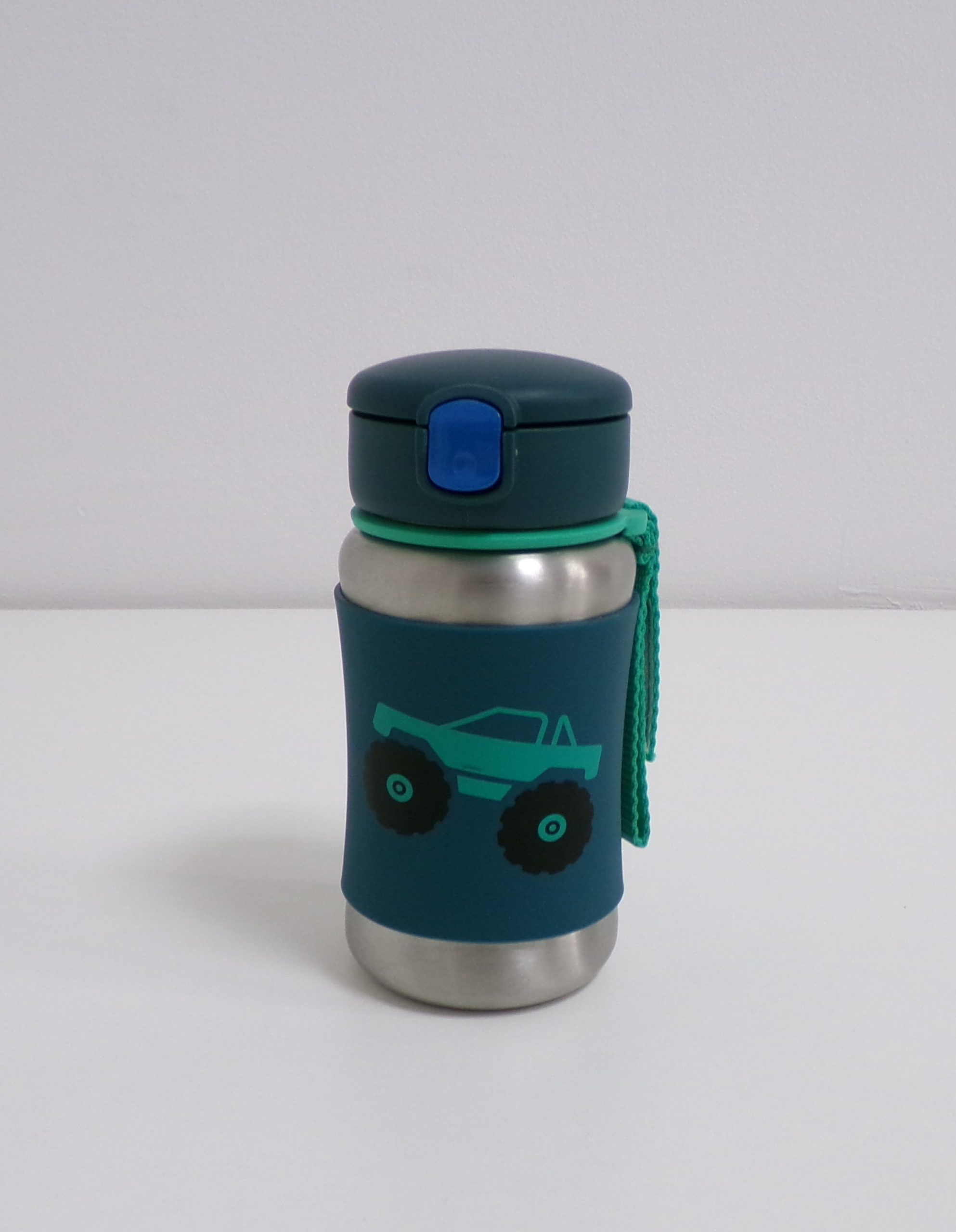 SKIP HOP Spark Style Láhev s brčkem na vodu nerez Monster Truck 12m+ Skip Hop