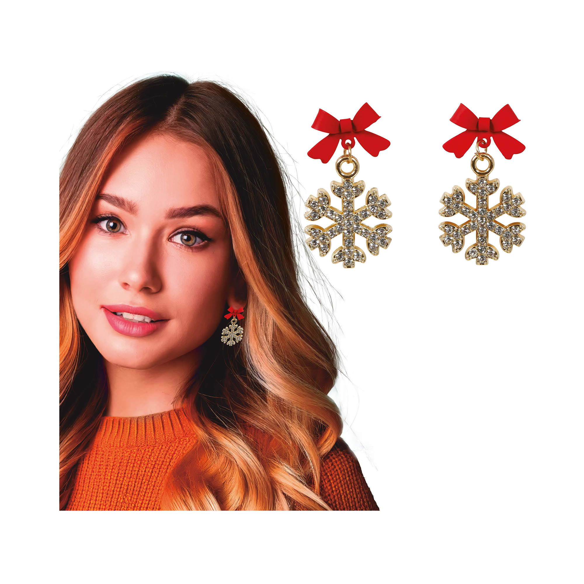 Naušnice Vločka s mašlí Albi Albi