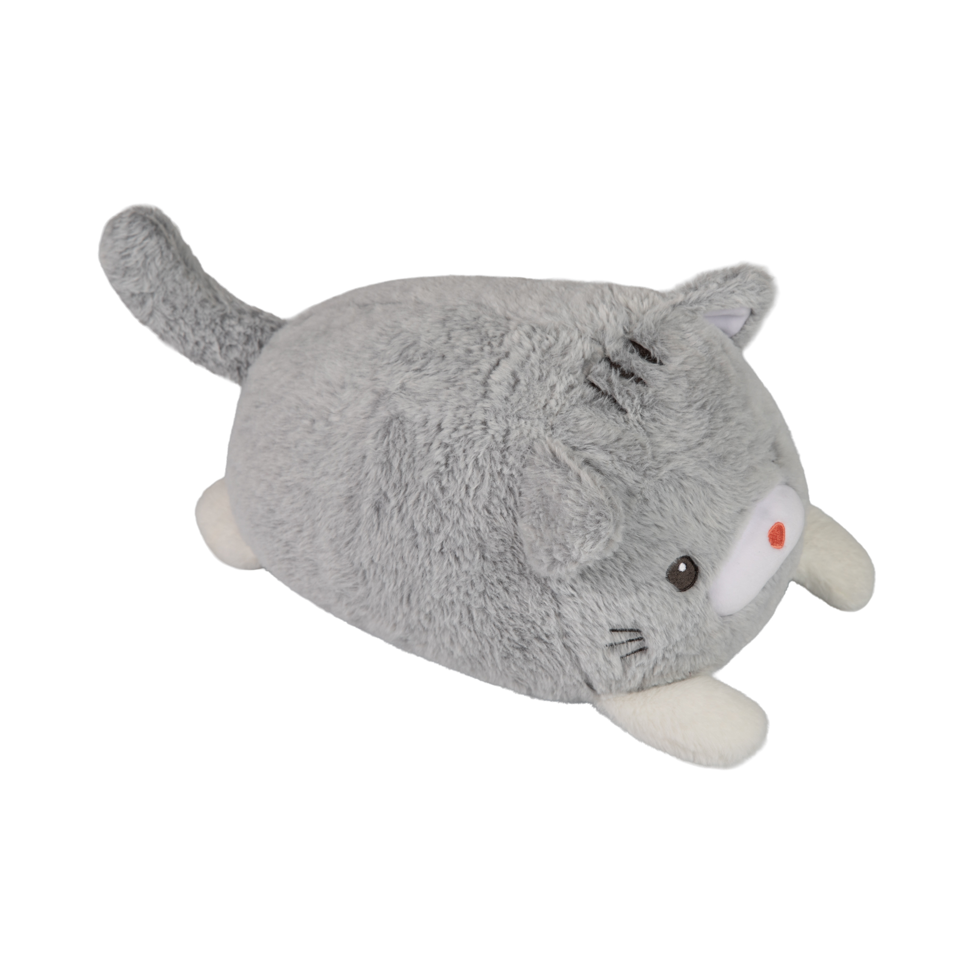 Plyšový polštář - Světle šedá kočka Albi Albi