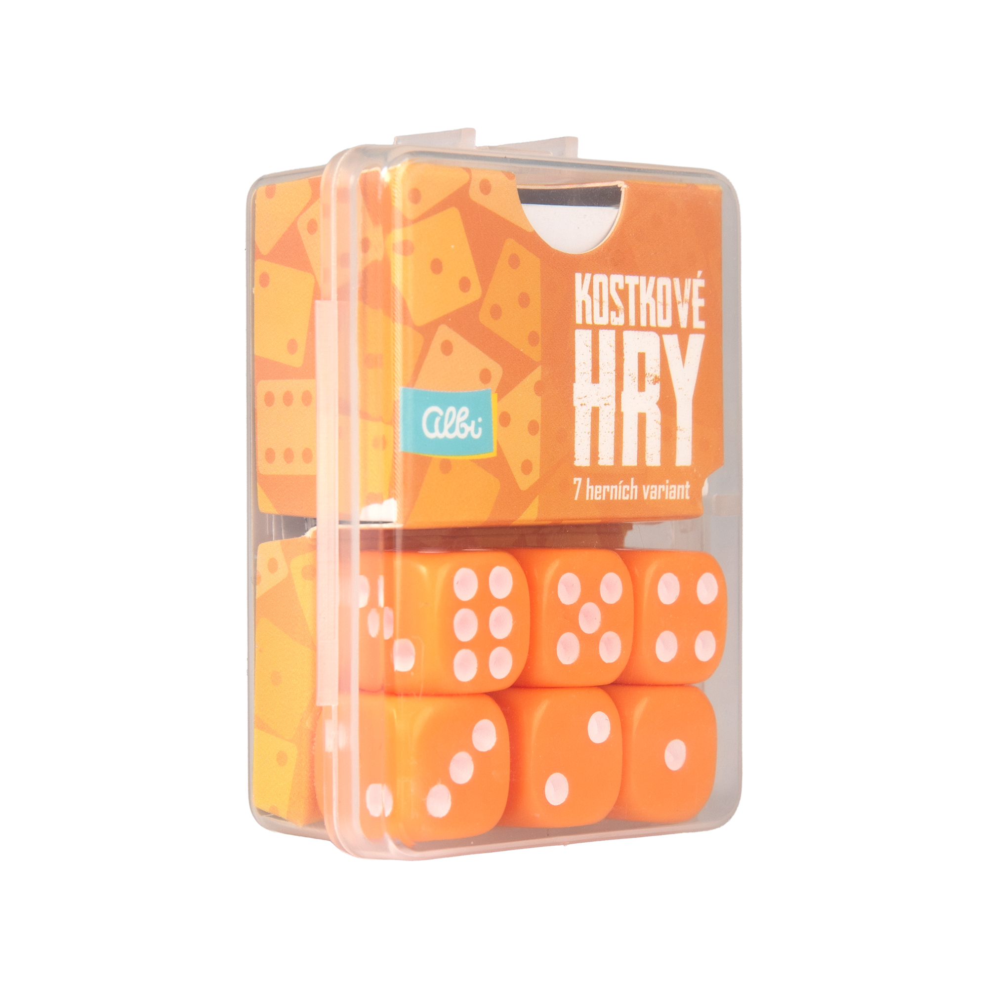 Oranžové kostkové hry Albi Albi