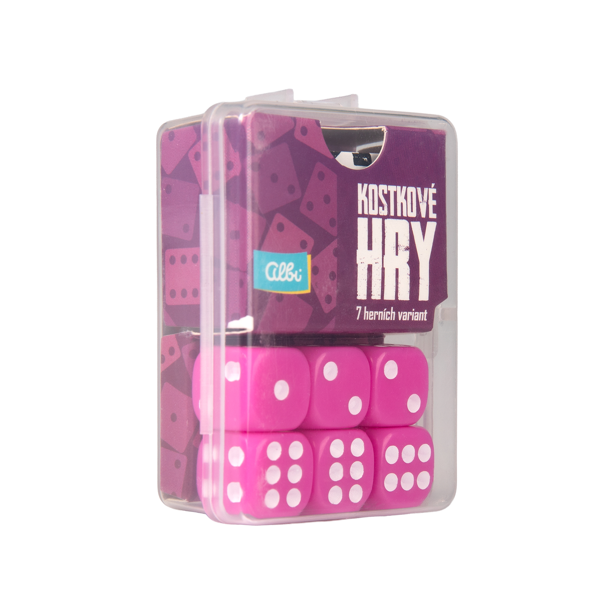 Růžové kostkové hry Albi Albi