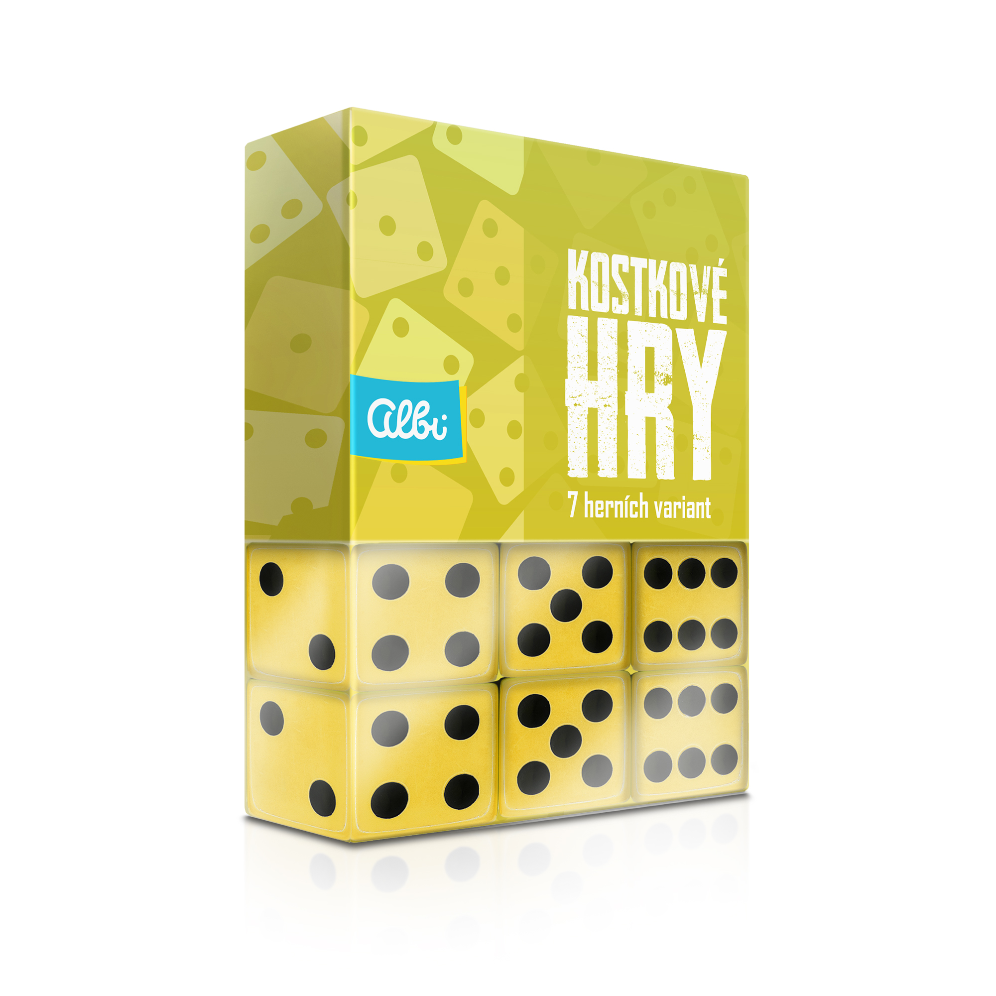 Žluté kostkové hry Albi Albi