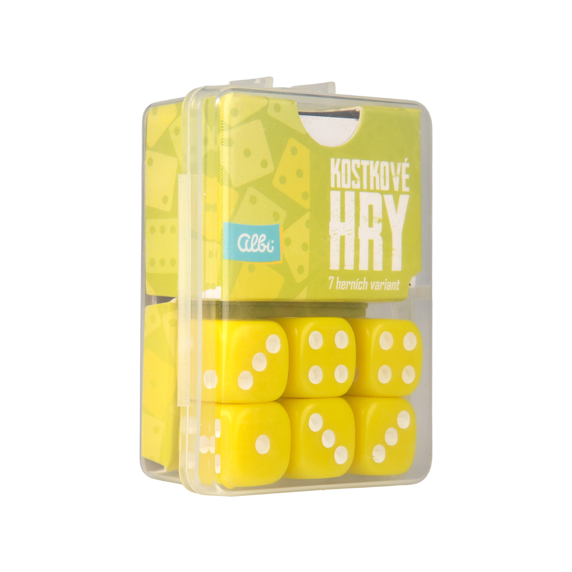 Žluté kostkové hry Albi Albi
