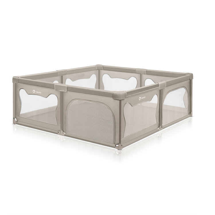 LIONELO Ohrádka pro děti Willow XL Beige Sand 187 x 207 cm LIONELO