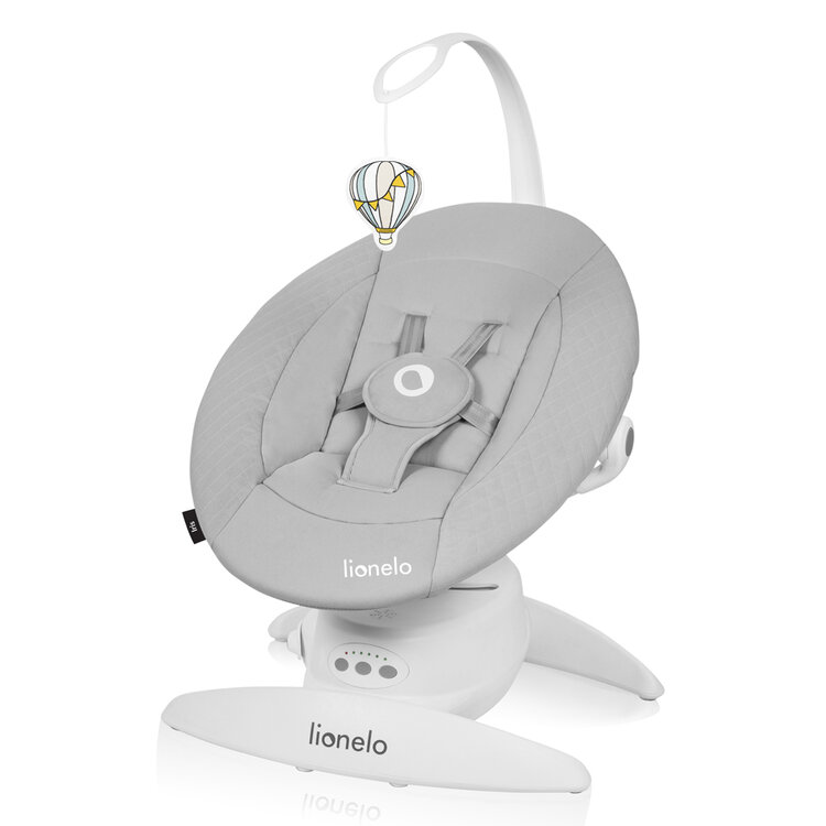 LIONELO Dětské lehátko Iris Grey Concrete