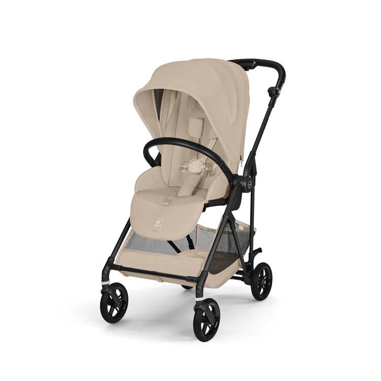 CYBEX Sportovní kočárek Melio Carbon Almond Beige Gold Cybex