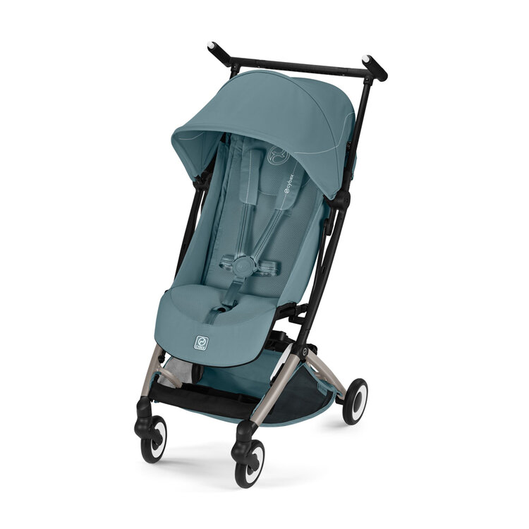 CYBEX Golfový kočárek Libelle Taupe - Stormy Blue Gold Cybex