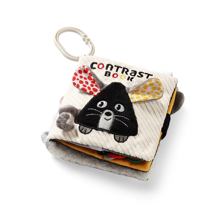 BABYONO Knížka senzorická kontrastní Mouse 0 m+ BabyOno