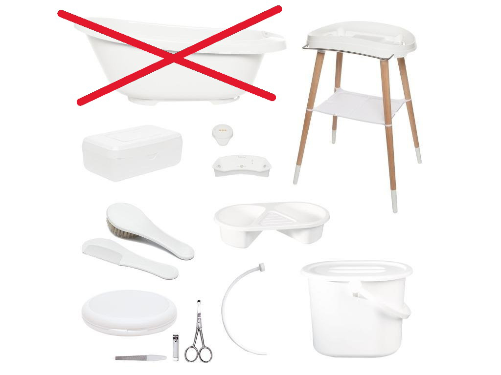 BÉBÉ-JOU Sada digitální koupací Bébé-jou Sense Plus 8 dílná White Bébé-jou