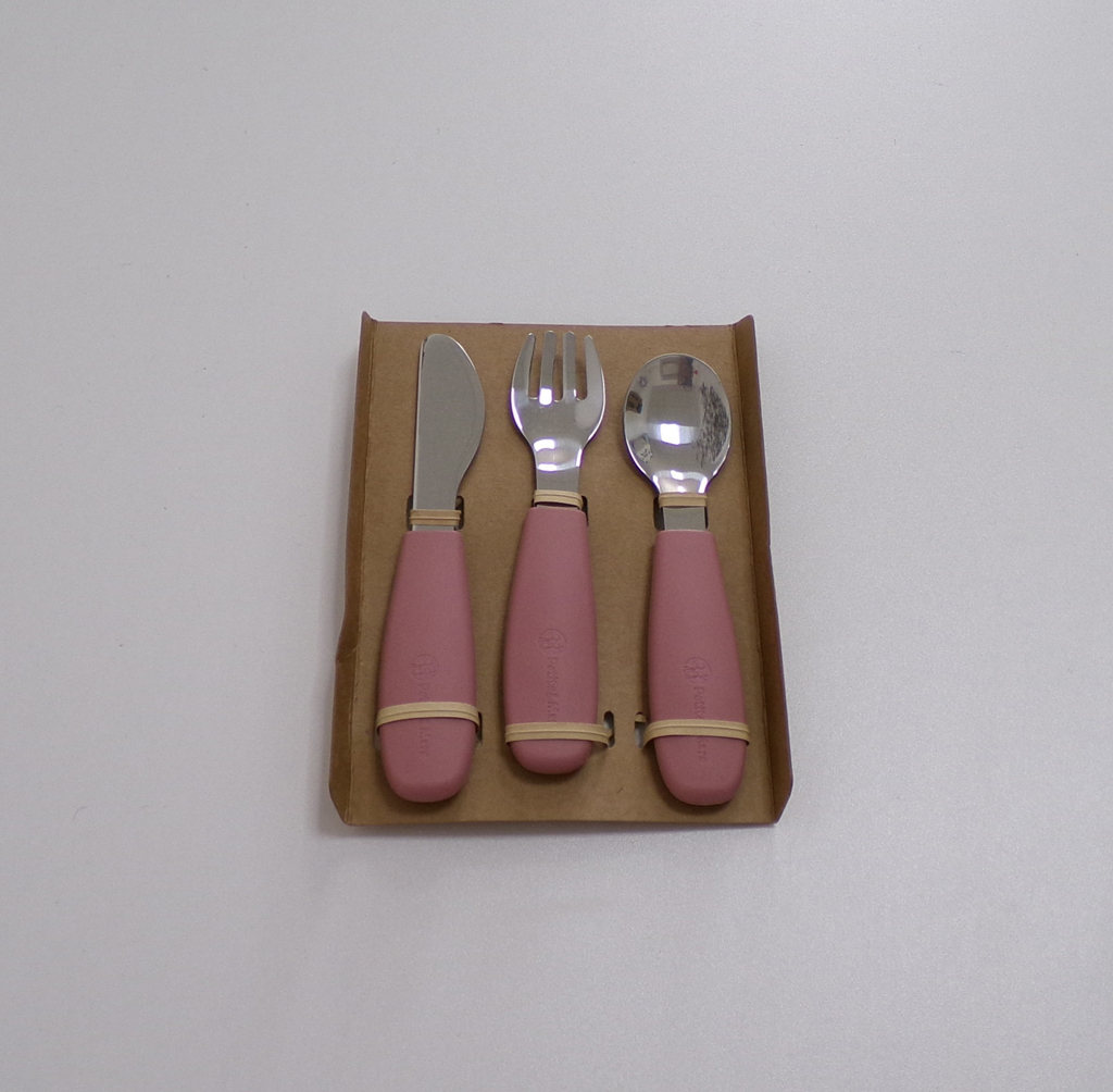 PETITE&MARS Sada příborů s nerezové oceli Take&Match Dusty Rose 12m+ Petite&Mars