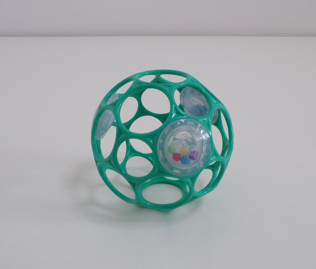 OBALL Hračka Oball RATTLE 10 cm dark turquoise 0m+ Oball