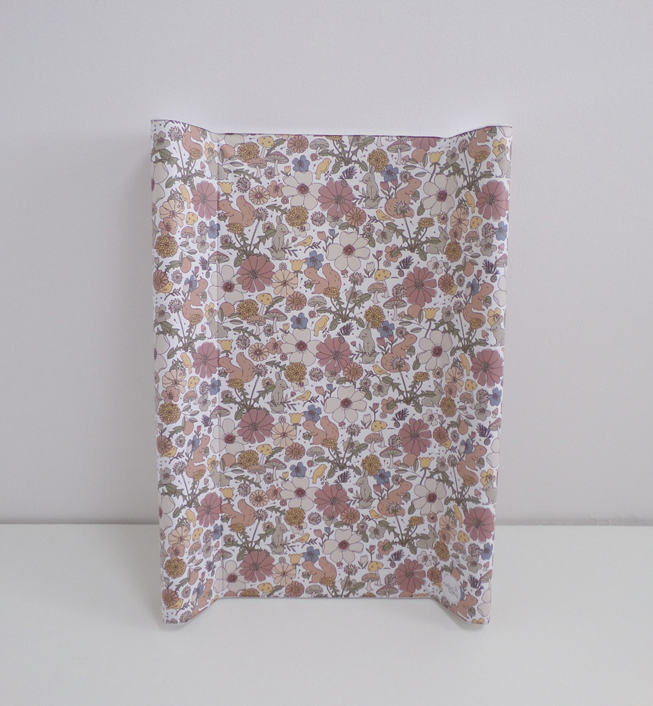 CEBA BABY Podložka přebalovací 2-hranná s pevnou deskou (50x70) Basic Garden Ceba