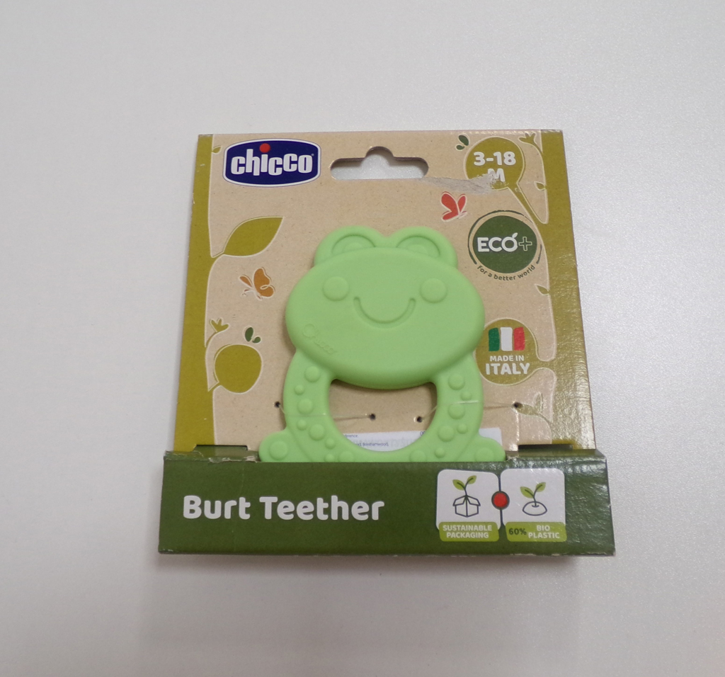 CHICCO Kousátko Eco+ Žabka Burt zelená 3m+ Chicco