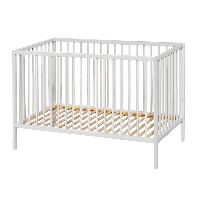 PETITE&MARS Postýlka dřevěná Nela White Wood 120x60 cm Petite&Mars