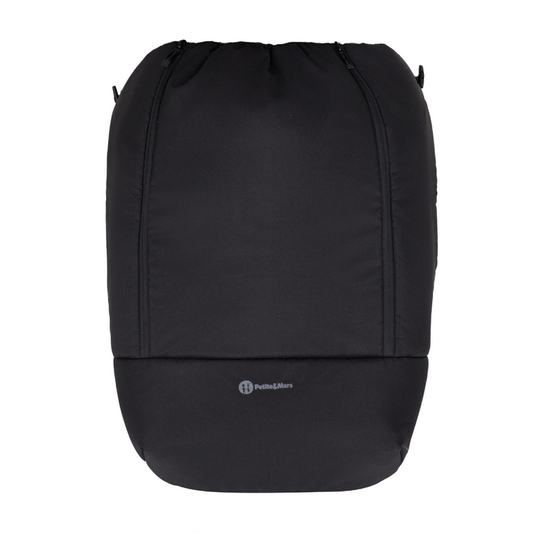 PETITE&MARS Nánožník ke kočárku univerzálny Cover Universal Black Petite&Mars