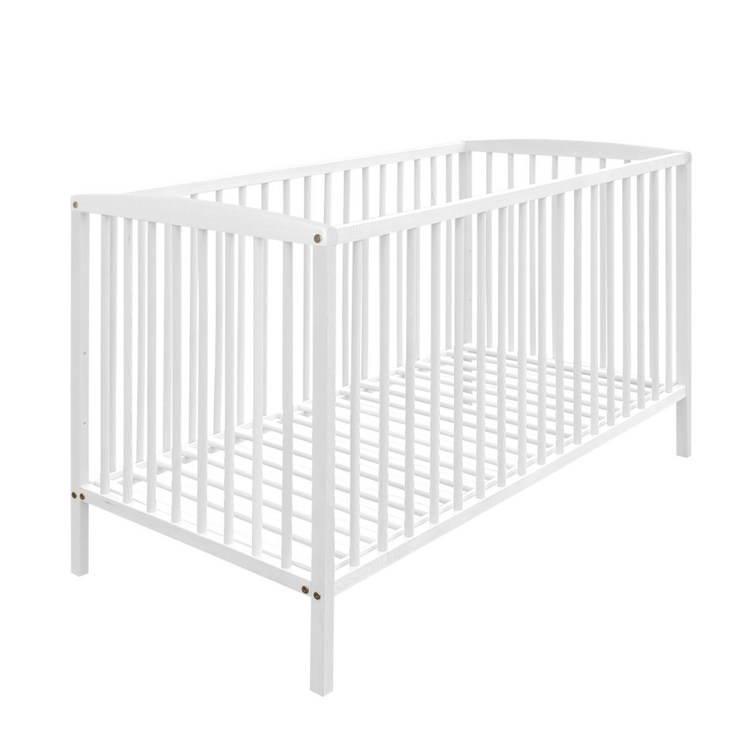 FEEDO Postýlka dřevěná White Wood 120x60 cm Feedo