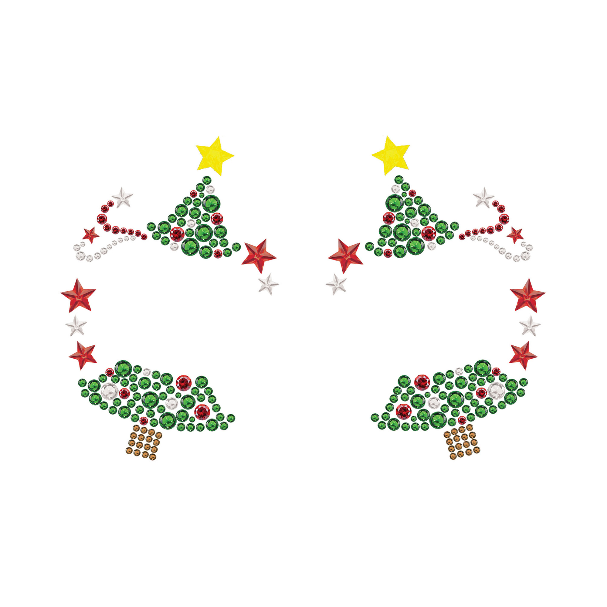 Kamínky na obličej Vánoční stromečky Albi Albi