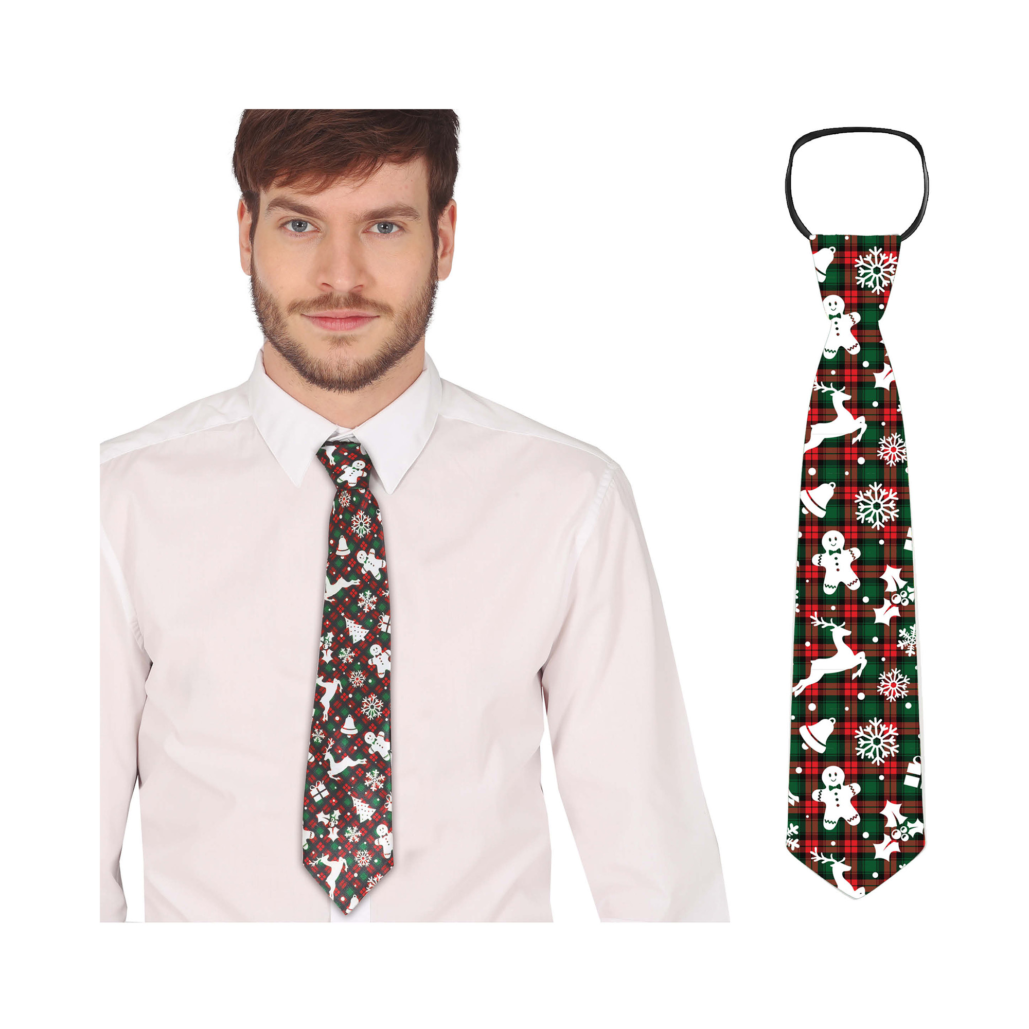 Vánoční kravata kostkovaná Albi Albi