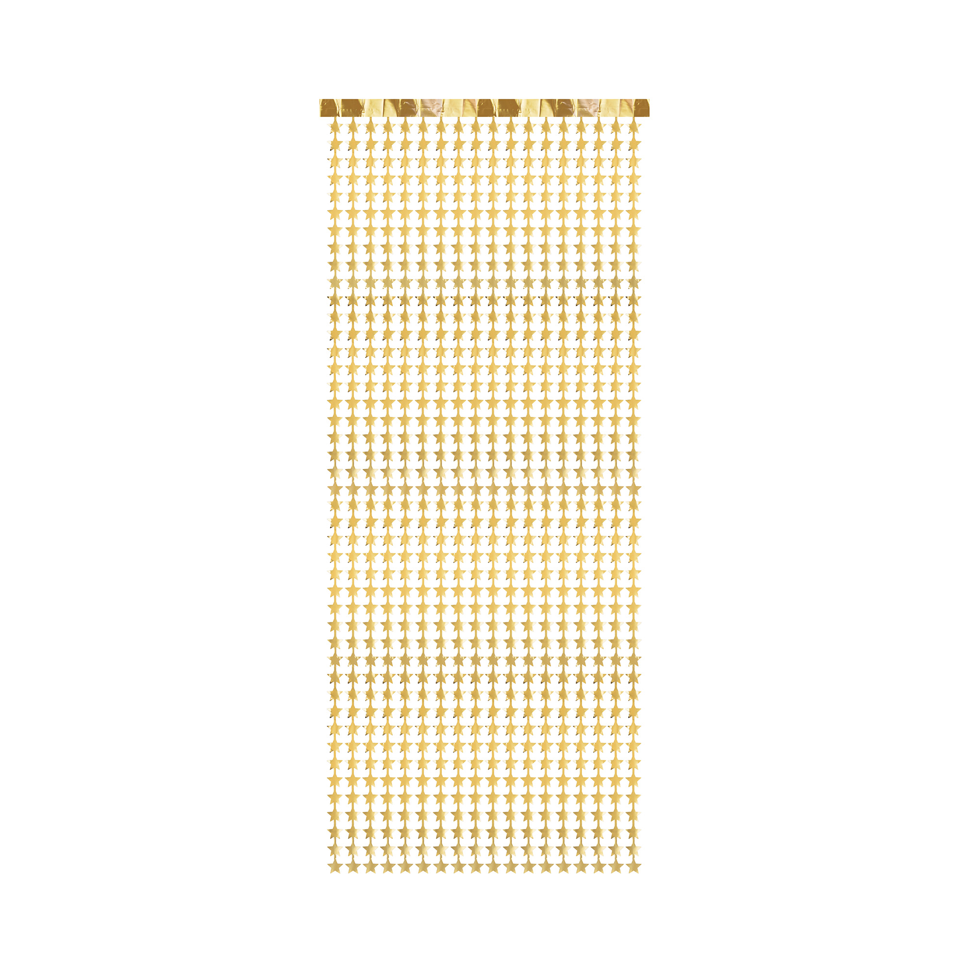 Závěs na dveře hvězdy zlatá fólie Albi Albi