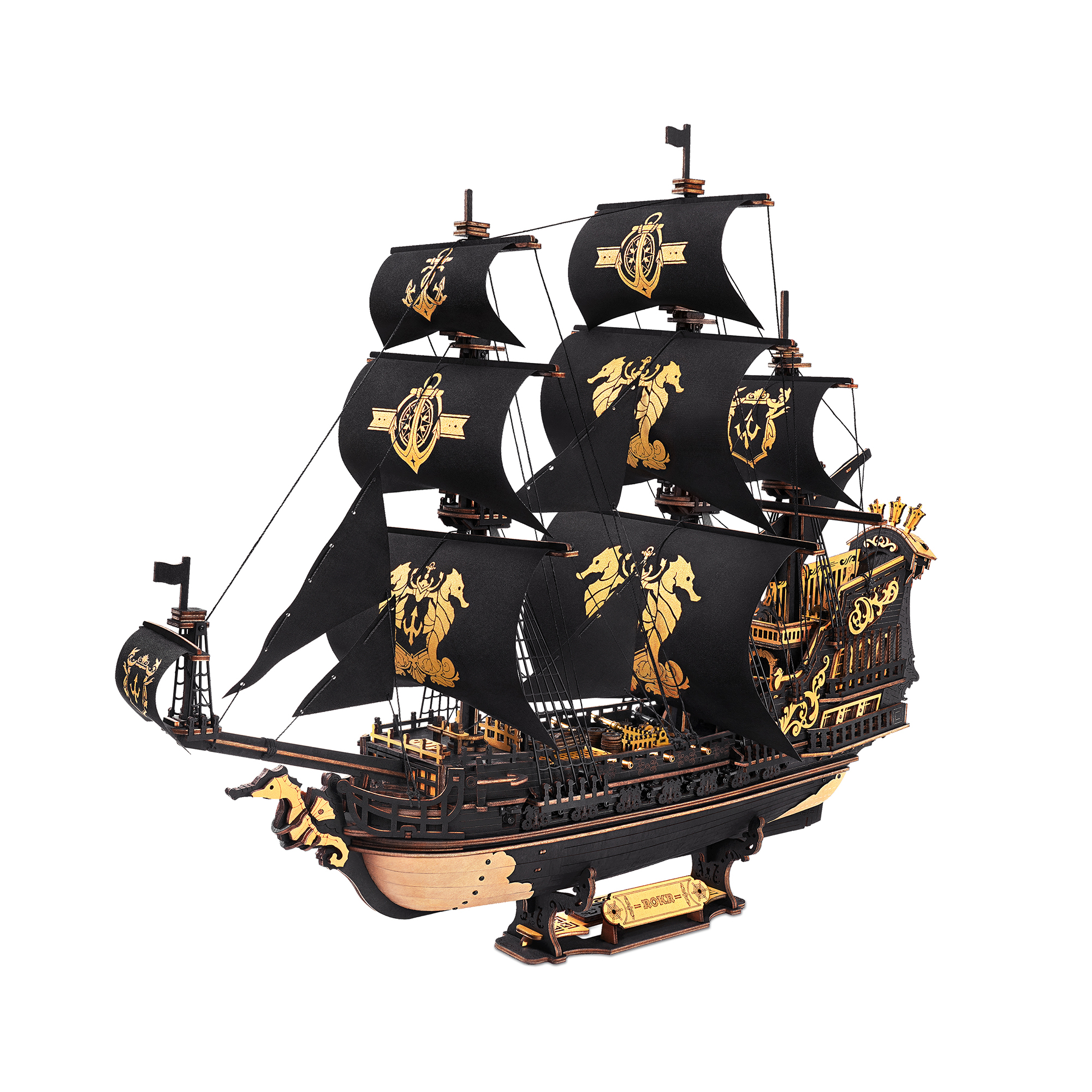 Dřevěný model - Barokní válečná loď Robotime Robotime