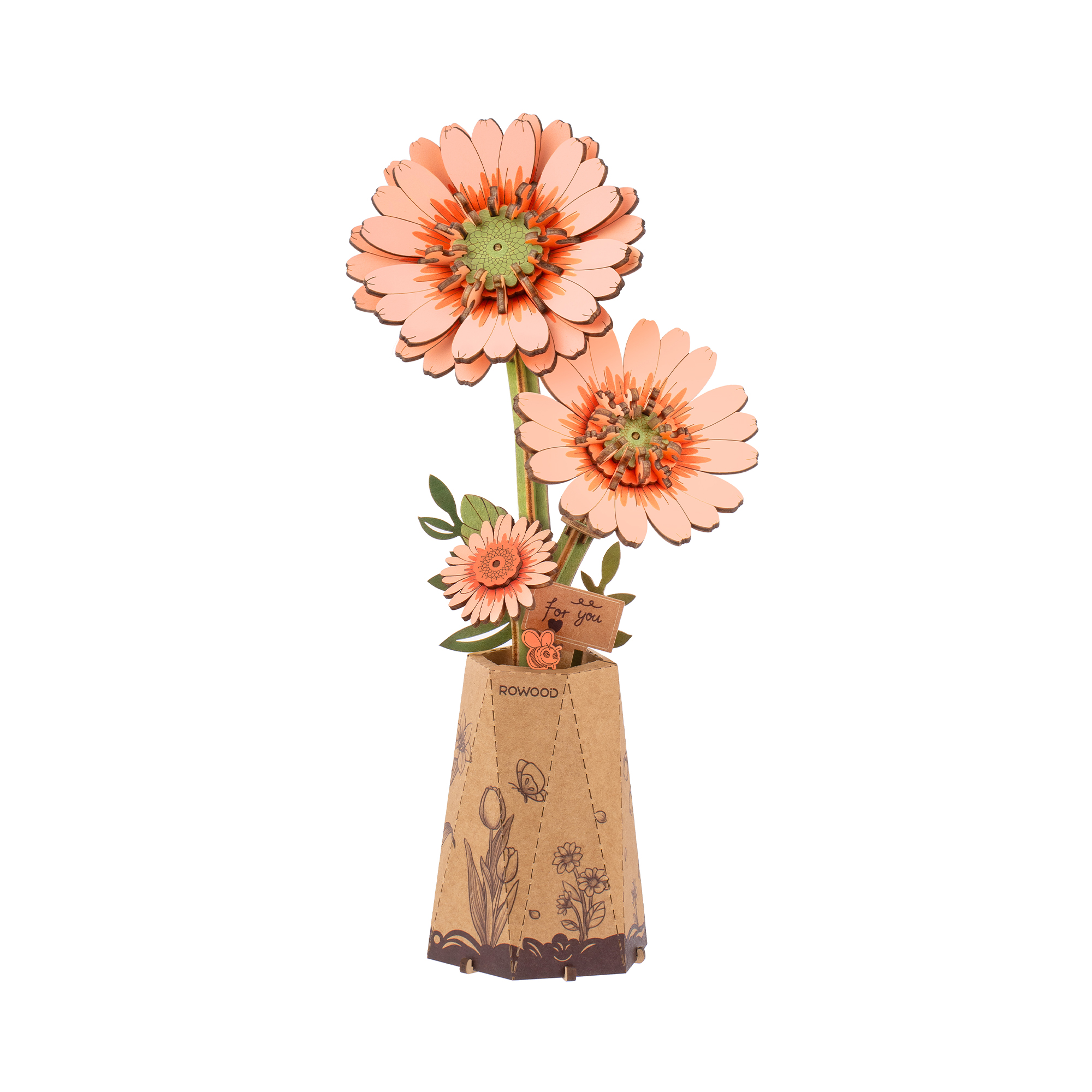 Dřevěná květina - Gerbera Robotime Robotime