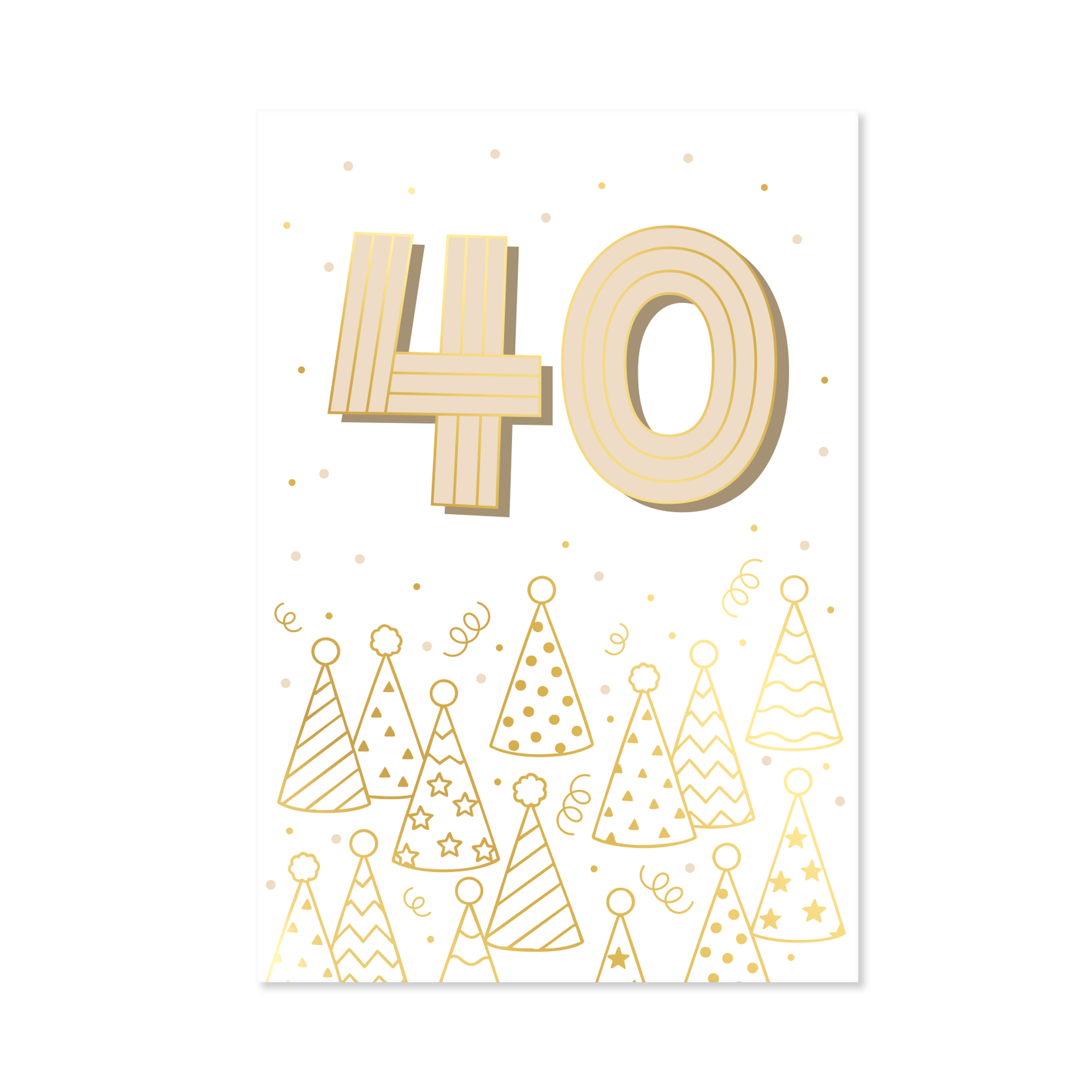 Přání k narozeninám - Zlatá ražba 40 let Albi Albi